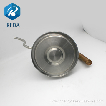 REDA High quality wooden handle enamel coffee kettle